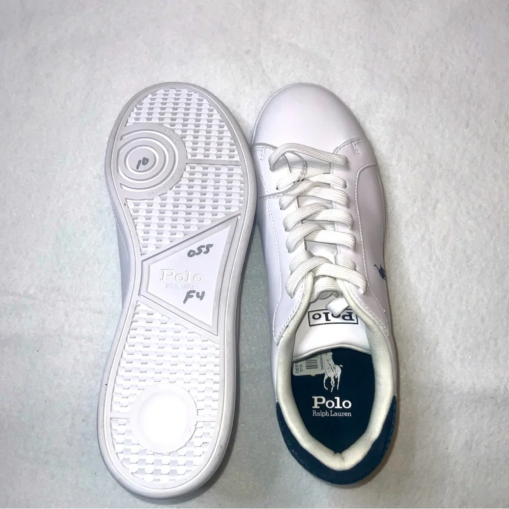Polo Ralph Lauren Men’s Heritage Court lll Leather Sneaker Size 10 - Picture 14 of 14